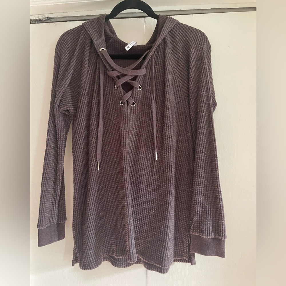 Z Supply Waffleknit Hoodie